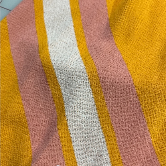 DEREK LAM 10 CROSBY "Aurelia" Waist Tie Open Back Stripe Button Knit Midi SZ M - Picture 13 of 16